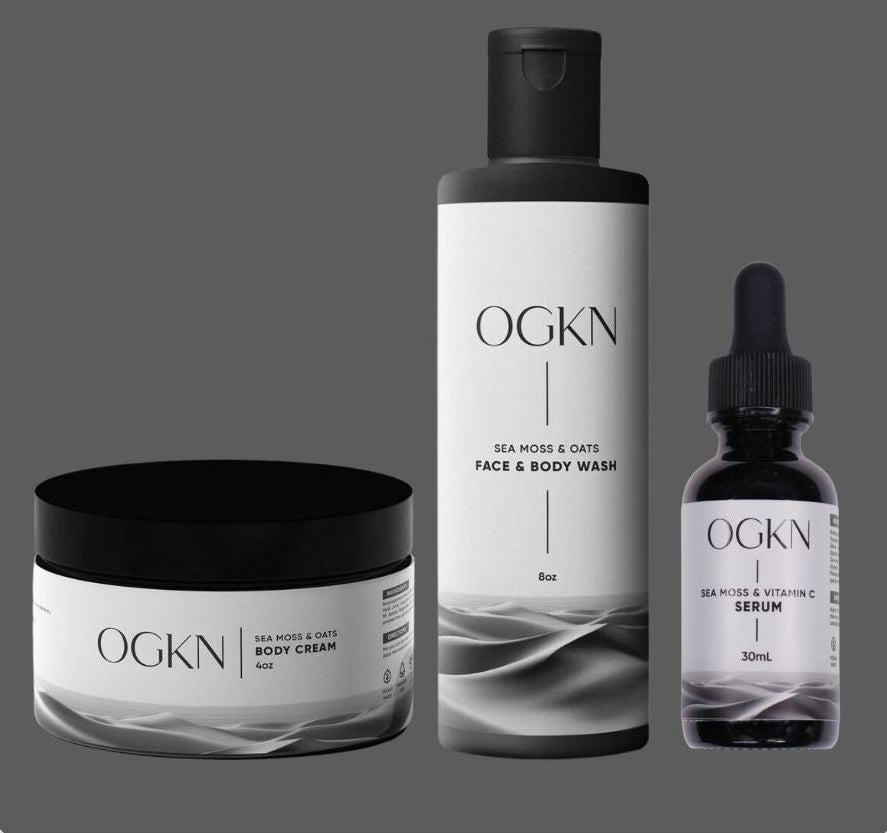 Premium Superfood Sea Moss & Vitamin C Skin Bundle (With 10 superfoods, oils and ingredients)| The OGKN